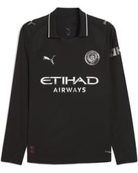 PUMA - Manchester City 25/26 Authentic Langarm-Auswärtstrikot Herren, Sport - Lyst
