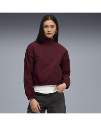 PUMA - Her Half-Zip Crew - Lyst