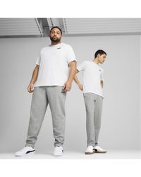 PUMA - Ess Logo Tr Op Srl Herren Hose Medium Grau Heather - Lyst