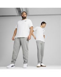 PUMA - Ess Logo Tr Op Srl Herren Hose Medium Grau Heather - Lyst