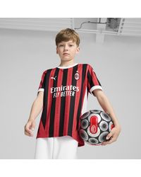 PUMA - Camiseta Ac Milan 1.ª Equipación 24/25 Juvenil, Rojo/Negro - Lyst