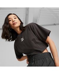 PUMA DARE TO Cropped Relaxed T-Shirt für Frauen - Schwarz