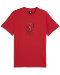 PUMA - Ferrari Tonal Shield T-Shirt - Lyst