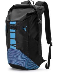 PUMA Manchester City Rolltop-Rucksack - Schwarz