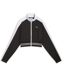PUMA - T7 Cropped Track Jacket - Lyst
