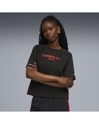 PUMA - T-Shirt F1 Da Donna, Abbigliamento, Nero - Lyst