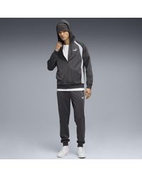 PUMA - Tuta Con Cappuccio Da Uomo, Abbigliamento, Dusky Grigio - Lyst