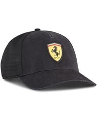 PUMA - Cappellino Stile Trucker Scuderia Ferrari, Accessori, Nero - Lyst