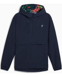 PUMA - X Palm Tree Crew Ripguard Golf Anorak Jacket, Dark - Lyst