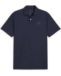 PUMA - Mattr Houndstooth Golfpolo Herren, Kleidung, Deep - Lyst