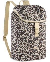 PUMA - Pop 12,5 L Kleiner Rucksack, Accessoires, Toasted Almond/Animal Aop - Lyst