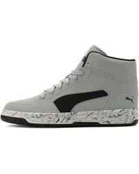 PUMA - Rebound Layup Nubuck Marble Sneakers - Lyst