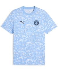 PUMA - T-Shirt Con Stampa Integrale Manchester City Ftblculture Da Uomo - Lyst