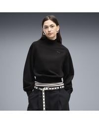 PUMA - Her Relaxed Crew Sweatshirt Mit Stehkragen Damen, Kleidung - Lyst