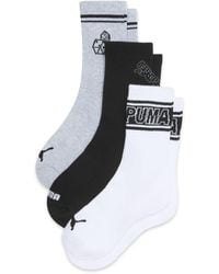 PUMA - Half-Terry Low Cut Socks (3 Pairs) - Lyst