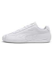PUMA - Speedcat Uniseks Volledig Leren Sneakers Uniseks, Grijs/Wit, Maat - Lyst