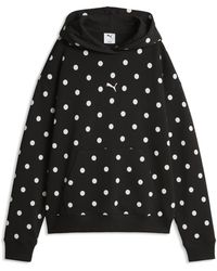 PUMA - Relaxed Polka-Dot Hoodie - Lyst