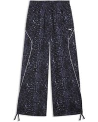 PUMA - Sport Relaxed Animal Printed Wide Leg Pants - Lyst