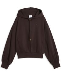 PUMA - Her Relaxed Fleece Hoodie - Lyst
