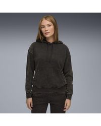PUMA - Elevated Essentials Acid Wash Fleece Hoodie - Lyst