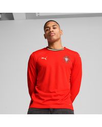 PUMA - Portugal 2025 Long-Sleeved Home Jersey Sport/Sugared Almond - Lyst