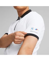 PUMA BMW M Motorsport Poloshirt mit Reißverschluss für - Weiß