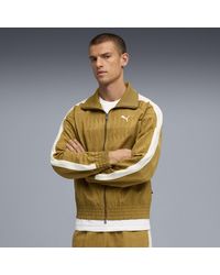 PUMA - The Neverworn Vi T7 Trainingsjacke Herren, Kleidung, Honey Butter/Aop - Lyst