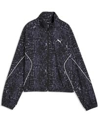 PUMA - Sport Relaxed Animal Printed Full-Zip Jacket - Lyst