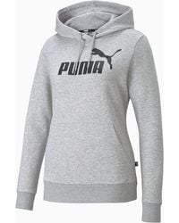 PUMA - Plus Size Essentials Logo Fleece Hoodie - Lyst
