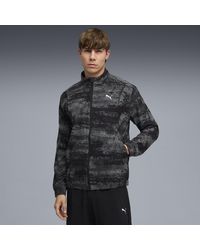 PUMA - Chaqueta De Chándal Run Velocity Estampada Para Hombre, Ropa, Negro - Lyst