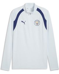 PUMA - Manchester City Quarter-Zip Slim Training Top - Lyst