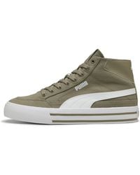 PUMA - Court Classic Vulcanized Formstrip Mid Top Sneakers - Lyst