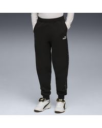 PUMA - Pantalones De Chándal De Cintura Alta Con Estampado Animal Essentials Juveniles, Ropa, Negro - Lyst
