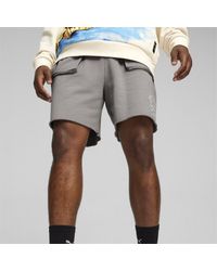 PUMA - Showtime Hoops Basketball Terry Shorts - Lyst