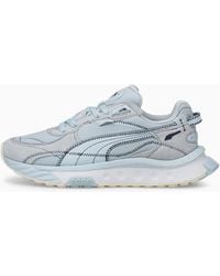 Zapatillas Hyper con bordado floral PUMA de Ante de color Gris | Lyst