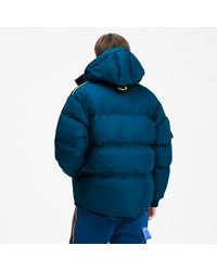 puma longline down jacket