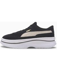women's black and white puma trainers