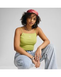 PUMA - Wardrobe Ess Geripptes Tanktop Damen - Lyst