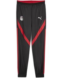PUMA - Egypte Geweven Prematch-Broek Voor Rood/Zwart - Lyst