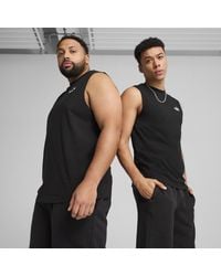 PUMA - T-shirt Sans Manches À Logo N° 1 Essentials - Lyst