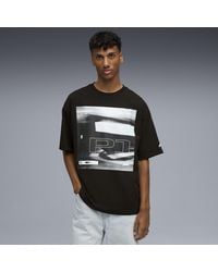 PUMA - T-Shirt Sportiva F1 Lifestyle Da Uomo, Abbigliamento, Nero - Lyst