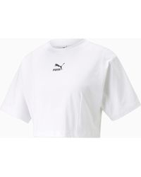 PUMA Dare To Cropped Relaxed Tee - Wit