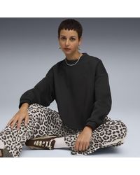 PUMA - Wardrobe Essentials Oversized Crew Neck Sweatshirt - Lyst
