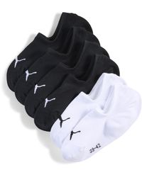 PUMA - Calze Alte (Confezione Da 6) Abbigliamento, Nero/Bianco - Lyst