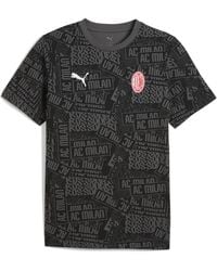 PUMA - T-Shirt Con Stampa Integrale Ac Milan Ftblculture Da Uomo - Lyst