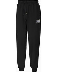 black puma tracksuit bottoms