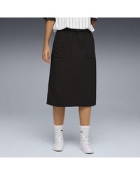 PUMA - Falda Tejida De Cintura Alta Her Comfort Para Mujer, Ropa, Negro - Lyst