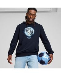 PUMA - Manchester City Ftblculture Hoodie Dark - Lyst
