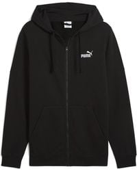 PUMA - Essentials Logo Full-zip Fleece Hoodie - Lyst