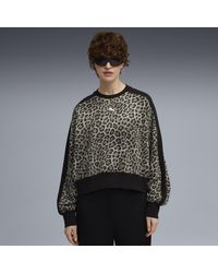 PUMA - T7 Leo Oversized Crew Sweatshirt - Lyst